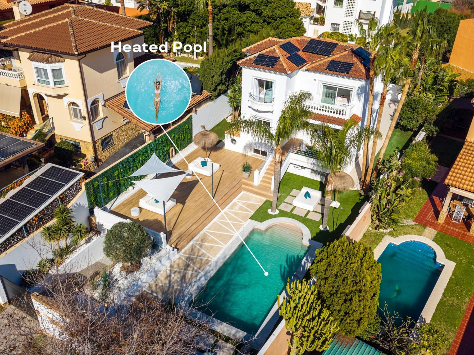 Vacation Marbella I Sunny Camelia Villa Heated Pool, Recently Renovated, Best Residential Neighborhood In Benalmadena, Short Walk To The Beach, Cinema Room Extérieur photo
